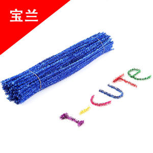 Tops scintillants mélangés à dix couleurs bâtons torsadés matériaux d'arbre de Noël bricolage faits à la main pour enfants racines de cheveux cryptées matériau en métal - Product Image 6