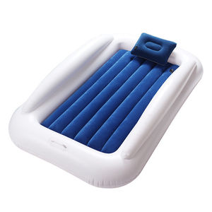 เตียงเด็กแบบพองลมแบบพกพาพับได้ที่นอนเคลือบสีฟ้าสำหรับเด็ก 0415 - Product Image 2