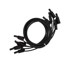60cm 100cm 200cm fiche banane cordon de <span class=keywords><strong>Test</strong></span> 4mm empilable laboratoire pour câble de <span class=keywords><strong>Test</strong></span> en caoutchouc souple PVC isolation fil de cuivre laboratoire - Product Image 3