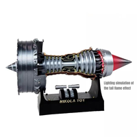 Modèle de moteur turbofan Roro Nikolatoy de 40 cm, modèle d'aviation de taille moyenne, vitrine pour collectionneur