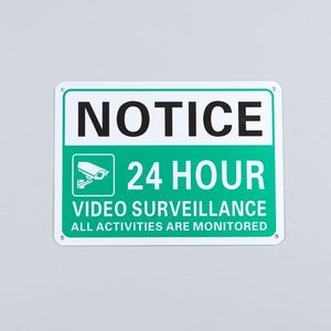 Targa Metallica Personalizzata, Produzione di Segnaletica Stradale in Alluminio, Cartello di Sorveglianza <span class=keywords><strong>Video</strong></span> 24 Ore, Targa di Avvertimento - Product Image 3
