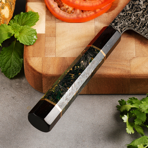 Coltello <span class=keywords><strong>giapponese</strong></span> SLD in acciaio da cucina damasco Chef coltello Gyuto di alta qualità con manico in ebano - Product Image 5