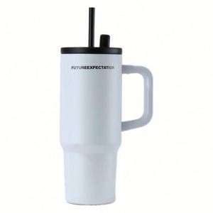 Gobelet à café isotherme personnalisé Ice Bully en acier inoxydable 304 avec paille - Product Image 1