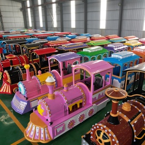 รถไฟฟ้าท่องเที่ยวกลางแจ้งสำหรับเด็ก ใช้ในห้างสรรพสินค้าและสวนสนุก แบบไม่ใช้ราง - Product Image 3