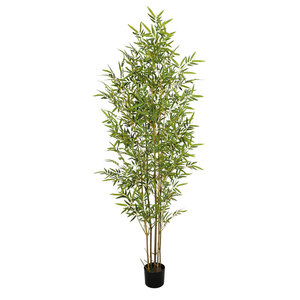 Juego de decoración Interior para jardín, <span class=keywords><strong>plantas</strong></span> de bambú de seda, amazones de alta calidad en línea, árbol Artificial japonés - Product Image 3