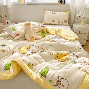 Breathable Cartoon Pattern Summer <b>Cool</b> Thin <b>Blanket</b> for Bedroom Guest Room and Sofa Use - Product Image 2