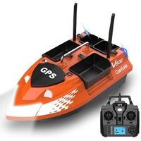 Bateau de pêche télécommandé V802PRO avec GPS, bateau intelligent télécommandé avec portée de 500 m, double moteur, fonction de recherche de poissons, V802 NOUVEAU 2026