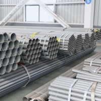 Tuyau en acier galvanisé avec revêtement en zinc épais, durable, anti-corrosion, pour applications industrielles, ateliers, entrepôts, décoration