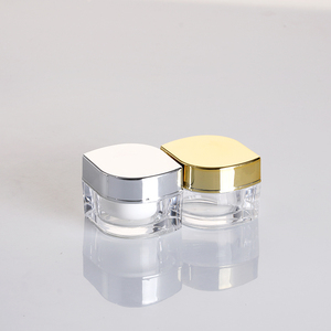 Envases Cosméticos de Acrílico Transparente de Lujo al por Mayor, 15g, Frascos para Crema de Piel con Diseño Único y Moderno - Product Image 1