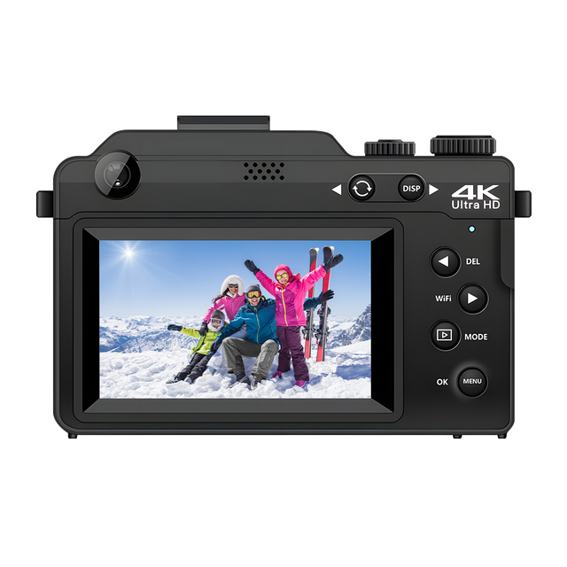 4K Vlog Photo Digital Camera Camcorder 56MP 3'' IPS Screen WiFi Digital Camera Recorder  for YouTube Vlogging