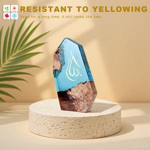 Legno-resina fusione lampada da tavolo con motivi islamici illuminazione decorativa di umore per soggiorno Dropship all'ingrosso porta a porta - Product Image 4