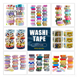 Produttore di Nastro Washi Personalizzato in Tonalità Calde, Nastro Decorativo con Motivi Floreali, Tulipani, Caffè, Quadretti e Griglie - Product Image 2
