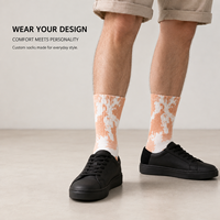 Chaussettes de sport personnalisées OEM pour adultes – Chaussettes de cyclisme sans couture, respirantes, à séchage rapide, absorbant la transpiration, résistantes aux déchirures, imprimées numériquement à pois