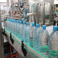 Mesin Pengisian Air Otomatis Penuh 3 in 1 2000 BPH Mesin Pencuci, Pengisi, dan Penutup Botol PET