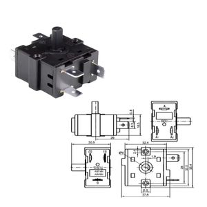 高品质 4 位旋转开关 25mm 自动转换开关 价格实惠，材质为塑料 - Product Image 6