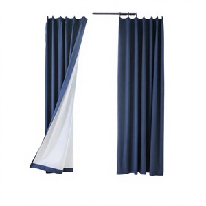 100% Linen Pinch Pleated Flame Retardant Blackout <b>Curtains</b> Drapes <b>Hooks</b> Modern Style Customizable Bedroom Living Room Blackout - Product Image 1