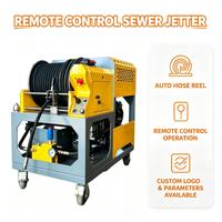 Machine de nettoyage de canalisations 2900 psi, démarrage à distance, rétraction automatique des tuyaux, adaptée aux diamètres de tuyaux de 2 à 28 pouces.