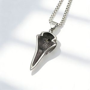 Yunnique – pendentif en acier inoxydable avec symbole viking, crâne d'aigle, bijoux à thème, cadeau, collier à la mode - Product Image 2
