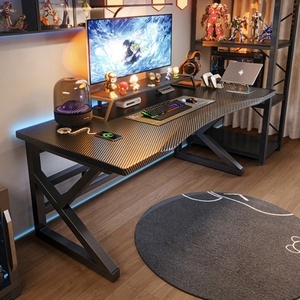 GEDO Wholesale Hot Selling Modern Simple Customized Carbon Fiber <strong>Computer</strong> Desk Home Office Gaming <strong>Table</strong> - Product Image 1
