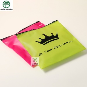 Custom Color Gravure Printed Customized Color Recyclable Socks Packaging Zipper Bag Shirt Underwear Frosted Matte Clothes - Product Image 6