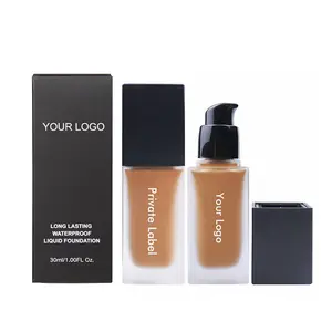 Vegan Makeup Foundation tahan air dan Label pribadi Matte tahan lama