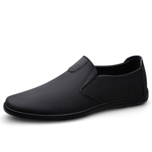 Mode mocassins casquettes chaussures italiennes faites à la main bureau à la mode hommes formel sans lacet <span class=keywords><strong>bateau</strong></span> chaussures en cuir véritable poids léger mocassins chaussures - Product Image 2