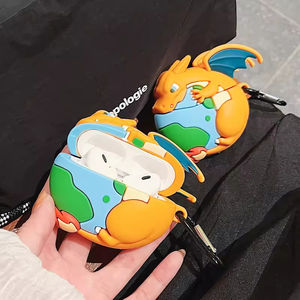 Étui de protection gaufré motif <span class=keywords><strong>Dragon</strong></span> de feu transfrontalier pour <span class=keywords><strong>AirPods</strong></span> Pro 3 et <span class=keywords><strong>AirPods</strong></span> 1/3/4 générations - Product Image 1