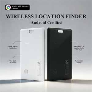 Carte intelligente ultra-fine pour Android uniquement, compatible avec <span class=keywords><strong>Google</strong></span> <span class=keywords><strong>Find</strong></span> My Device, localisateur d'objets mondial pour portefeuille, clés, sans carte SIM - Product Image 2
