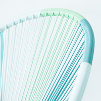 Chaise Acapulco en rotin tressé pour jardin extérieur, imperméable, prix bas, chaise œuf colorée en corde