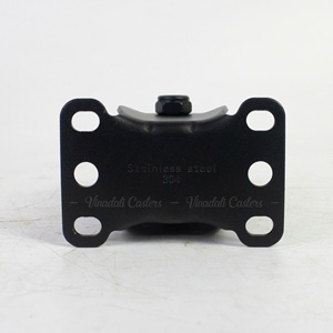 Roulettes en acier inoxydable avec revêtement PU, roulement fluide et silencieux, durables et résistantes à la corrosion, tailles 3, 4 et 5 pouces - Product Image 3