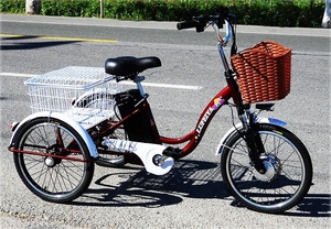 Oferta Especial Triciclo de Carga Eléctrico Ruso con Motor Delantero de 48V 350W Marco de Acero 3 Ruedas 20*1.75 Bicicleta Eléctrica de Carga - Product Image 2