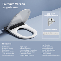 Bidet électrique à couvercle automatique autonettoyant, fermeture en douceur, siège de toilette chauffant intelligent