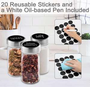 Pengatur rak bumbu-pengatur bumbu corong silikon dan pena tanda untuk Kabinet - Product Image 5