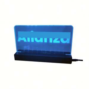 <b>LED</b> Acrylic <b>Lamp</b> with RGB Colors Multi-Model USB Powered Night Lights for Desktop and Car Decor Customize logo - Product Image 1