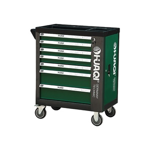 7 Drawers Workshop Cabinet Garage Tool Trolley With Combination Tools Set For Car Repair