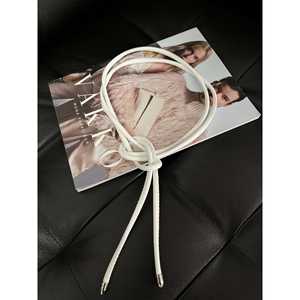 <b>Leather</b> Knot Detail <b>Cord</b> Belt Casual Style With Metal Tips For Fashionable Look - Product Image 2