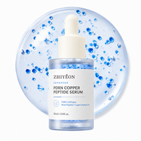 Sérum Coréen Avancé Anti-Âge et Raffermissant Multi-Peptides pour le Visage, Soin de la Peau, Sérum Raffermissant au Cuivre et PDRN, Marque Privée
