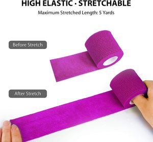 Perban Olahraga Elastis Medis Berwarna-warni Non-woven Perekat untuk Pergelangan Tangan, Lutut, dan Pergelangan Kaki, Grosir Kustom untuk Hewan Peliharaan - Product Image 2