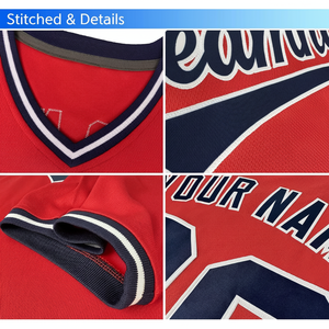 Maillot de baseball personnalisé à col en V, uniforme sportif avec nom et numéro brodés, vêtements de softball pour jeunes et adultes, pour hommes et femmes - Product Image 1