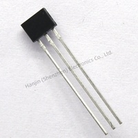 A1322EUA-T Sensor Magnetik Elemen Efek Hall Linear Presisi Tinggi untuk Sirkuit Saklar Elektronik Mobil, Pemasangan Langsung TO-92