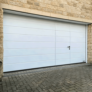 Porte de garage sectionnelle industrielle Deslano, robuste, motorisée, en alliage d'aluminium, pour entrepôt commercial, antivol - Product Image 2