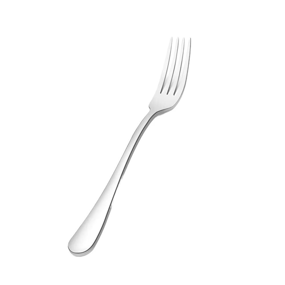 ส้อมทานอาหารสีเงิน