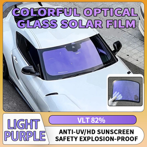 Phim cách nhiệt nano gốm 1.52*30M, màu xanh biến đổi theo ánh sáng, xanh lá 75%, đỏ 78%, tím 82%, xanh dương 60%, VLT 60%, chống tia UV, phim dán kính chắn gió - Product Image 2