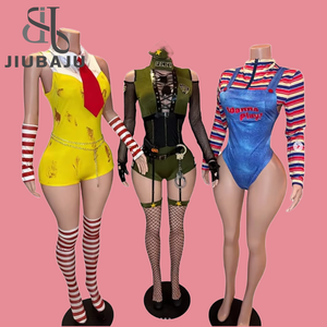 <span class=keywords><strong>Costumi</strong></span> di Halloween da Donna Set Travestimento Spaventoso da <span class=keywords><strong>Poliziotta</strong></span> da Incubo e Bambola Assassina Personaggio del Film Wanna Play - Product Image 1