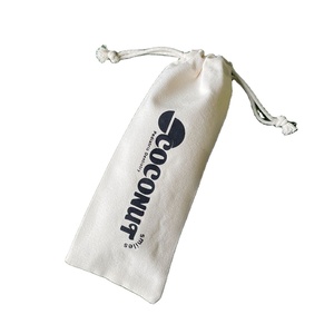 Pochette à cordon personnalisée promotionnelle pour bijoux, sac à cordon en toile de coton biologique recyclable pour cadeaux de fête - Product Image 1