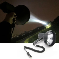 Linterna de Mano de Alta Calidad de 12v y 7 Pulgadas, 55W, con Luz de Búsqueda de Xenón HID para Cazadores