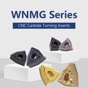 CNC-Herramientas de torneado de carburo de tungsteno, insertos de procesamiento de acero inoxidable, WNMG080408