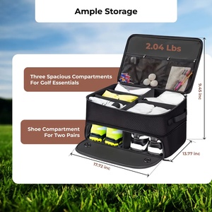 Caja Organizadora Impermeable Grande para Golf, Bolsa para Maletero de Auto para Zapatos, Pelotas, Tees, Ropa, Guantes - Hecha de Poliéster 600D - Product Image 5