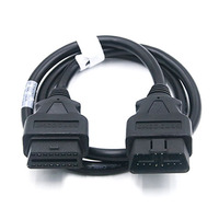 Cavo di prolunga per autoveicoli da 90CM cavo OBD maschio a femmina spina ELM327 connettore cavo OBD 2 interfaccia diagnostica a 16 Pin