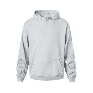 GRAVVI Custom High Quality 100%cotton Timeless Sophisticated Monochrome Buttoned Collar Oversized Relaxed Hoodie <b>Blanket</b> - Product Image 3
